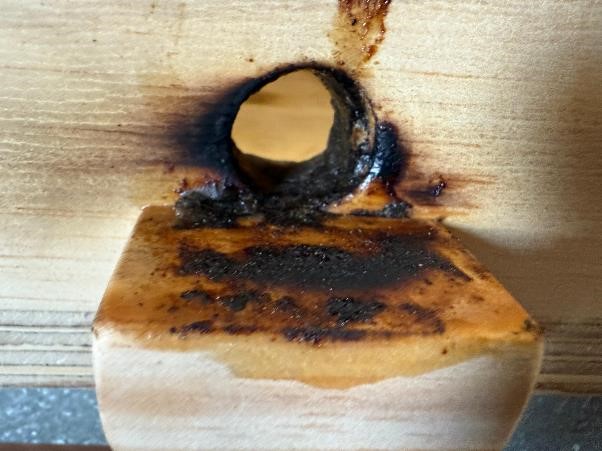 A hole in a wood piece

AI-generated content may be incorrect., Picture